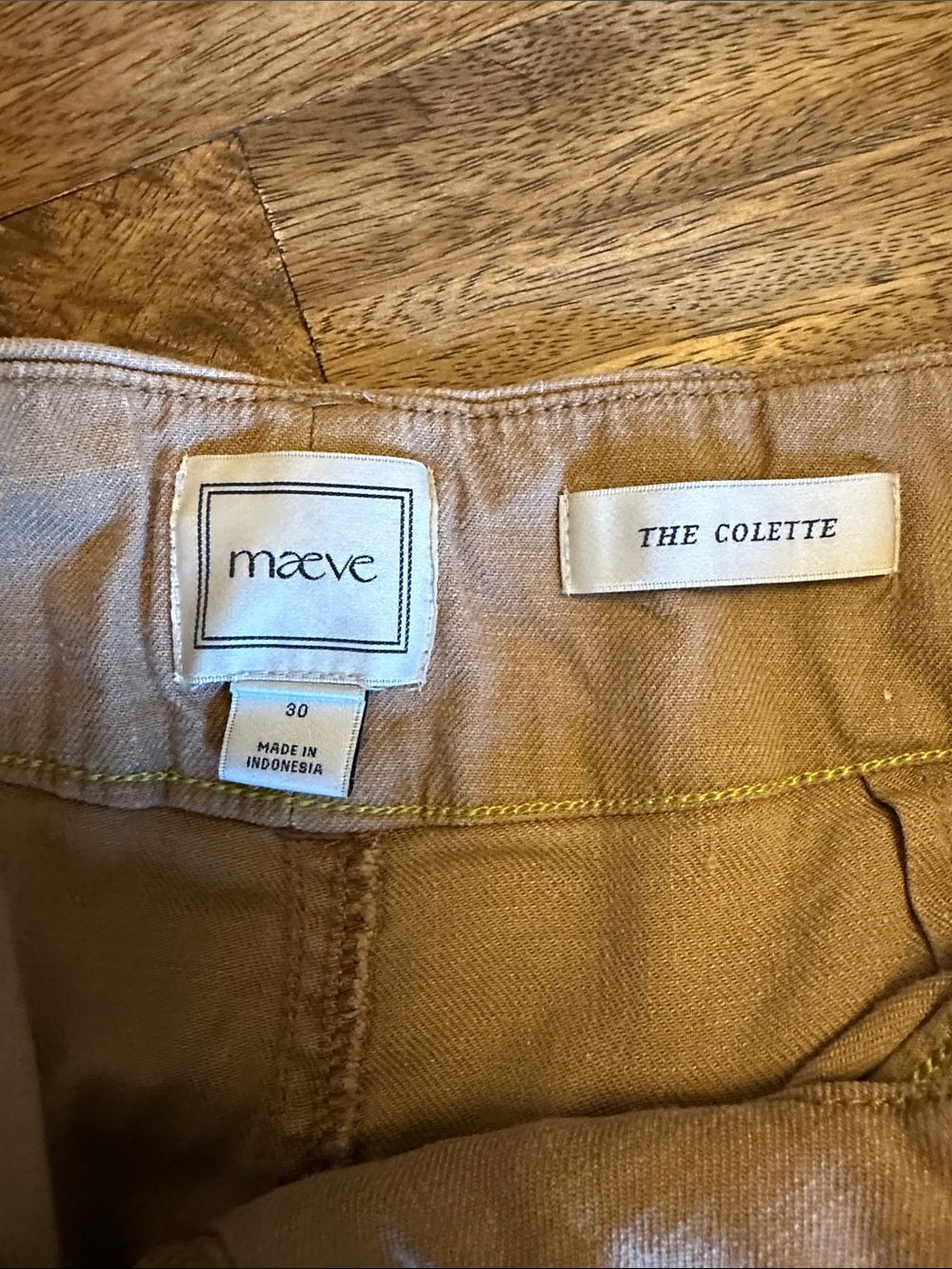 Maeve The Collette Pants in Taupe - Picture 3 of 6